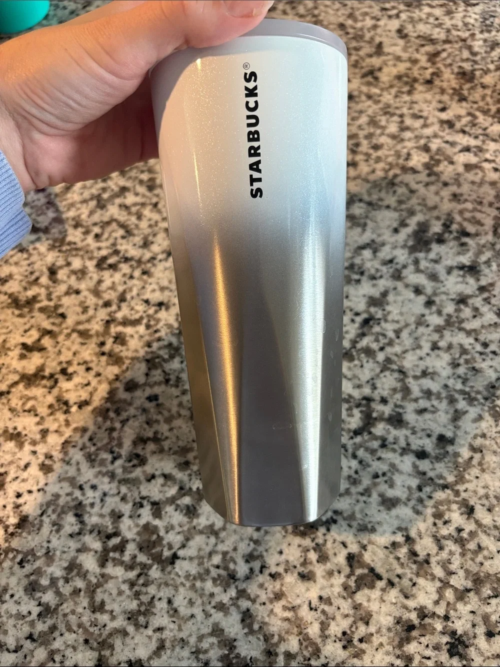 Starbucks Silver Ombre Stainless Travel Tumbler